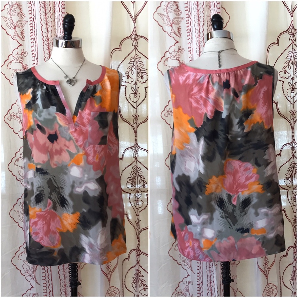 Banana Republic watercolor floral top